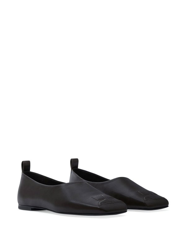 Courreges: Loafers & Slippers online - Minimal Leather Loafers