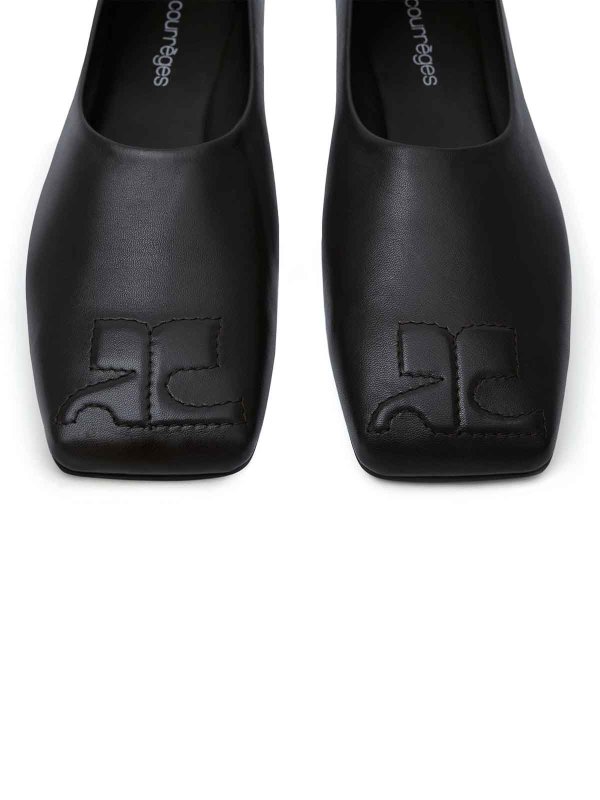 Minimal Leather Loafers shop online: Courreges