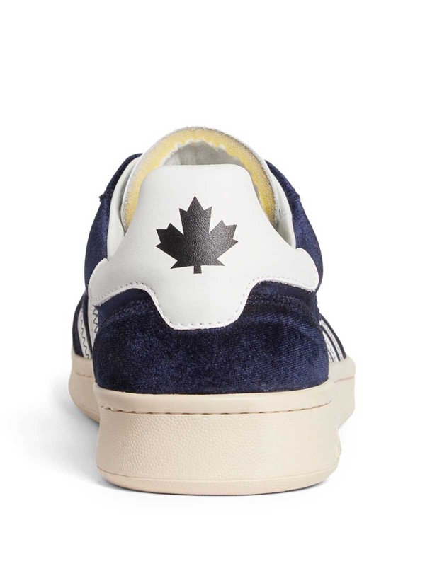 The Best Shops DSQUARED2: trainers - Boxer Velvet Low-Top Sneakers