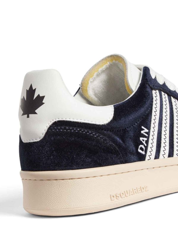 Boxer Velvet Low-Top Sneakers shop online: DSQUARED2