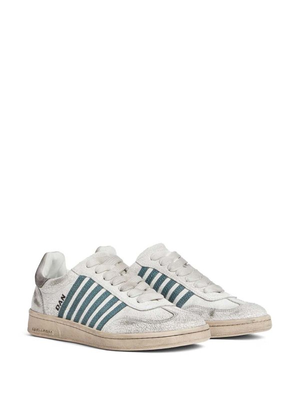 DSQUARED2: trainers online - Distressed Boxer Low-Top Sneakers