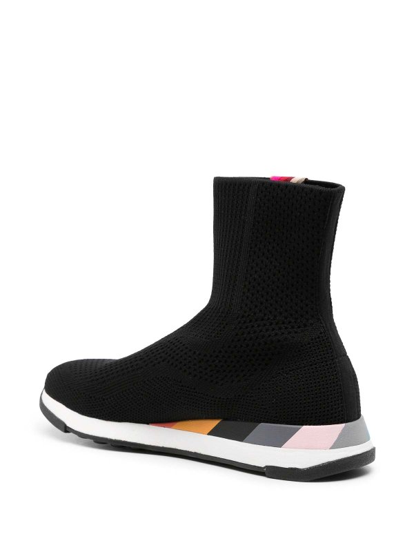 The Best Shops PAUL SMITH: trainers - Comet Logo-Patch High-Top Sneakers