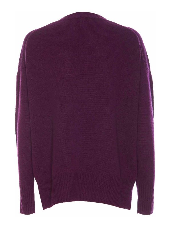The Best Shops ALLUDE: crew necks - Purple Sweater