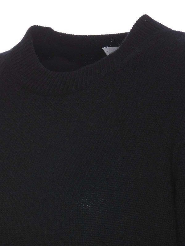 The Best Shops ALLUDE: crew necks - Black Sweater