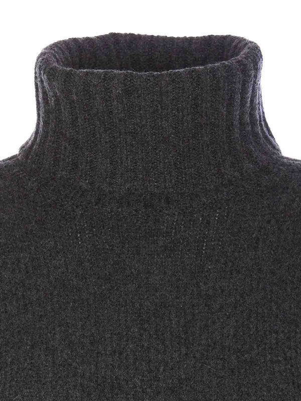 Grey Turtleneck Sweater shop online: ALLUDE
