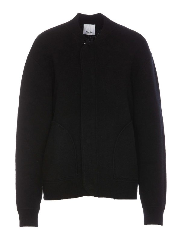 ALLUDE: カーディガン - カーディガン - 黒