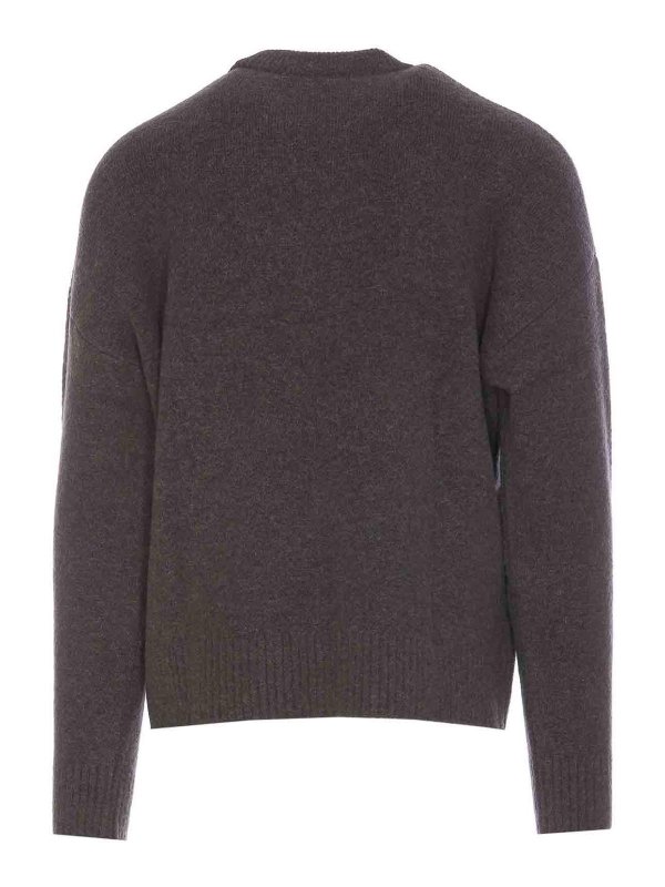 AMI PARIS: クルーネック online - クルーネック - グレー