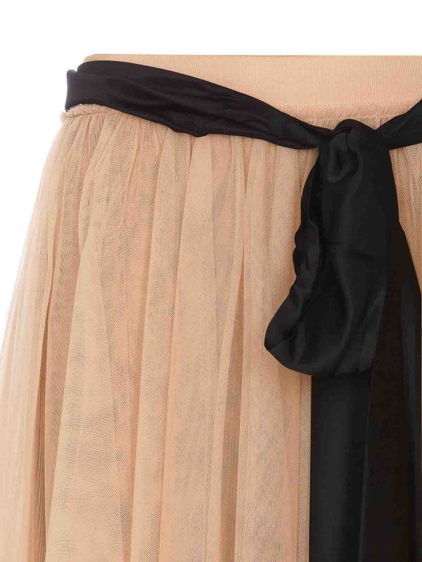 膝丈/ミディスカート - ヌードカラー shop online: ANIYE BY