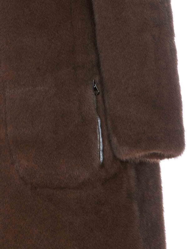 The Best Shops Bully: casual jackets - Brown Fake Fur Jacket
