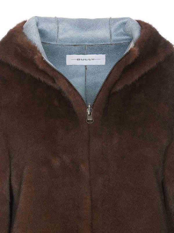 Brown Fake Fur Jacket shop online: Bully