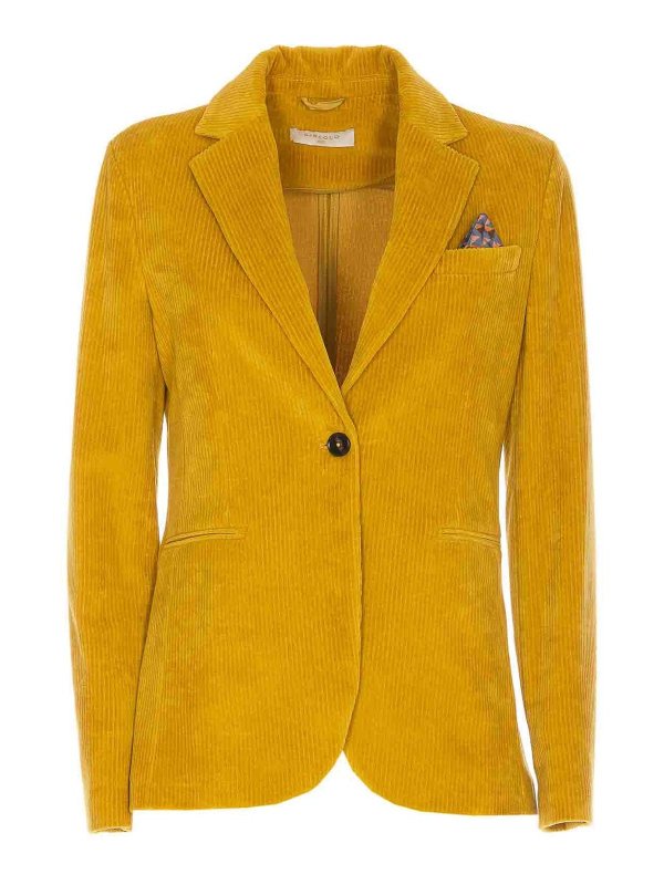 CIRCOLO 1901: casual jackets - W Blazer Corduroy Jacket