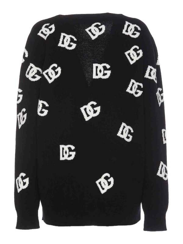 DOLCE & GABBANA: cardigans online - Logo Cardigan