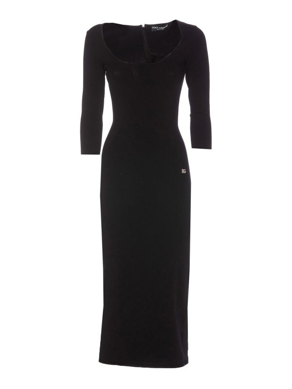 DOLCE & GABBANA: マキシドレス - マキシドレス - 黒