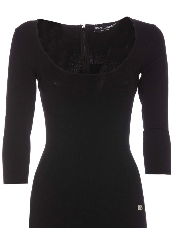 マキシドレス - 黒 shop online: DOLCE & GABBANA