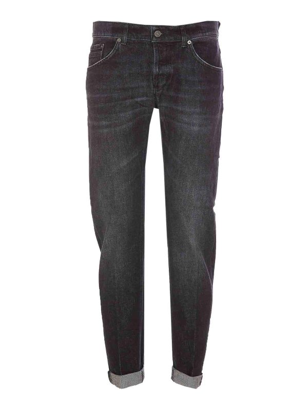 DONDUP: ブーツカットジーンズ - ブーツカットジーンズ - 黒