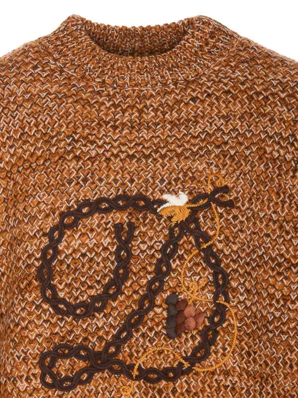 Brown D Tresse Sweater shop online: DRÔLE DE MONSIEUR