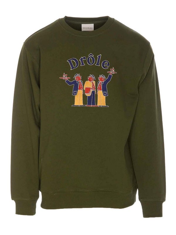 DRÔLE DE MONSIEUR: Sweatshirts & Pulls - Sweat-Shirts - Vert