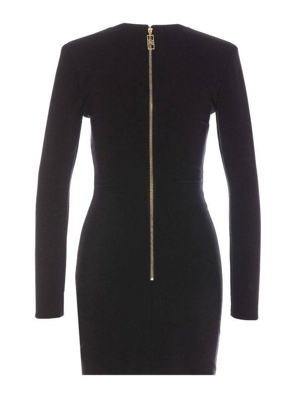 ELISABETTA FRANCHI: short dresses online - Crepe Mini Dress With Zip