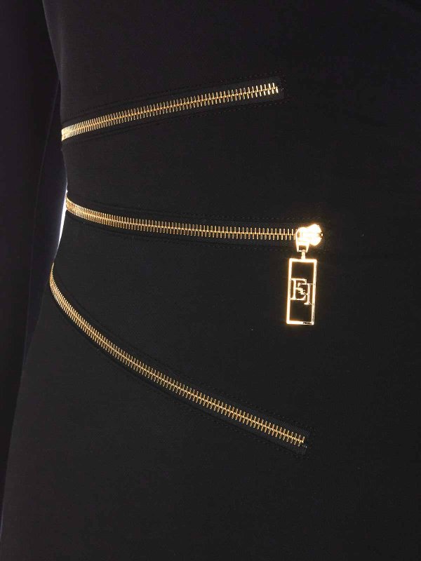 The Best Shops ELISABETTA FRANCHI: short dresses - Crepe Mini Dress With Zip