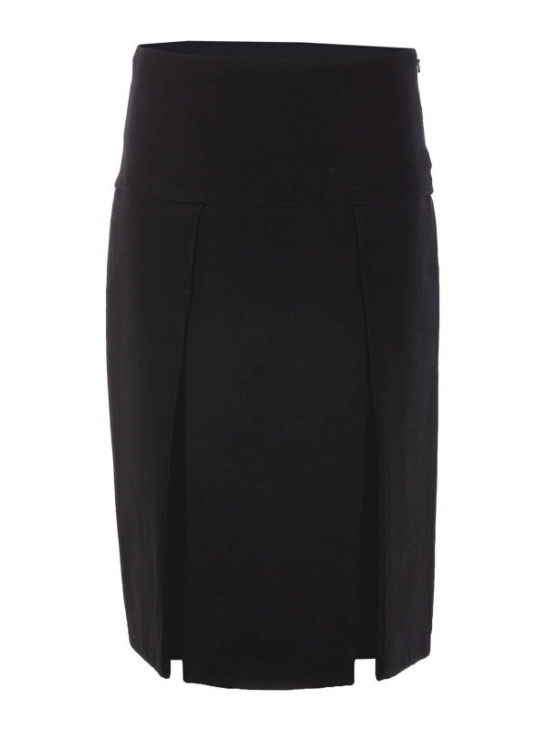 KHAITE: Knee length skirts & Midi - Black Kidd Skirt