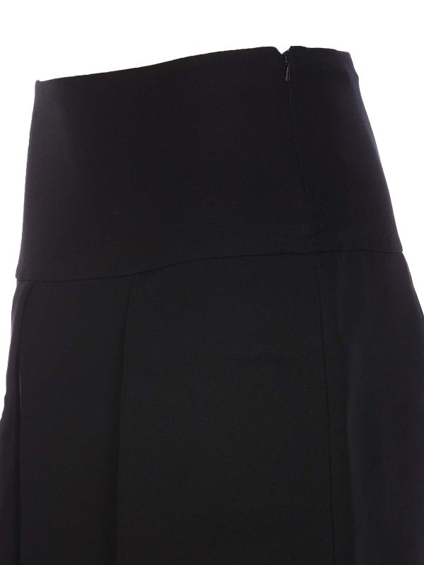 The Best Shops KHAITE: Knee length skirts & Midi - Black Kidd Skirt