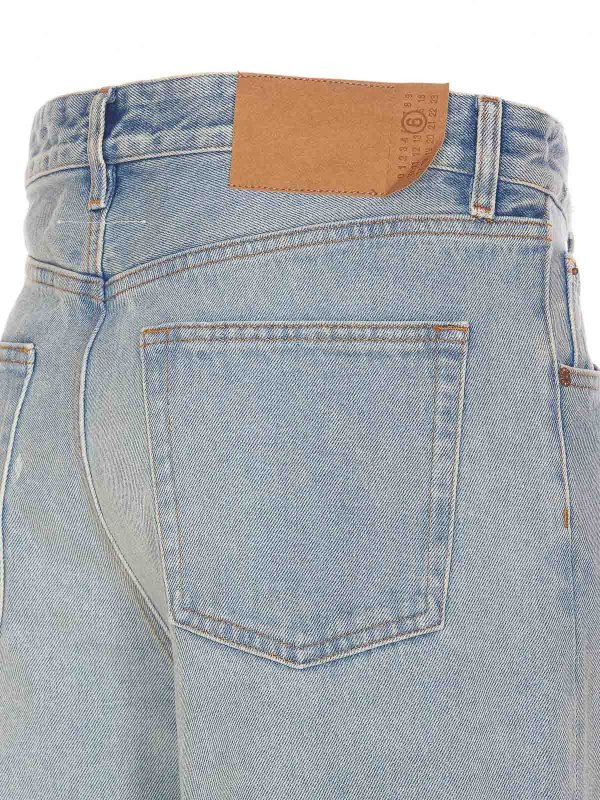 The Best Shops MM6 MAISON MARGIELA: bootcut jeans - Patch Jeans