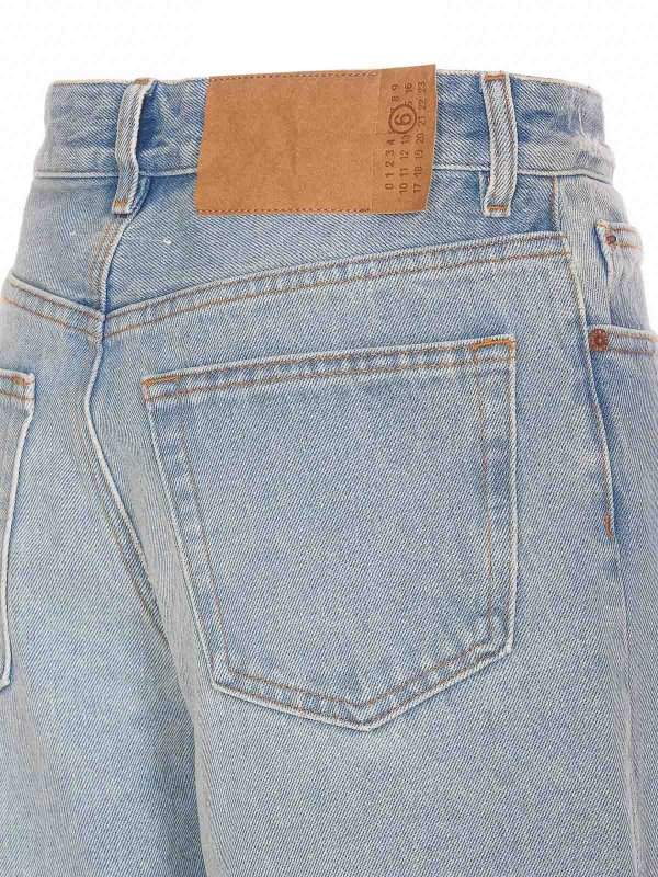 The Best Shops MM6 MAISON MARGIELA: ブーツカットジーンズ - ブーツカットジーンズ - ブルー