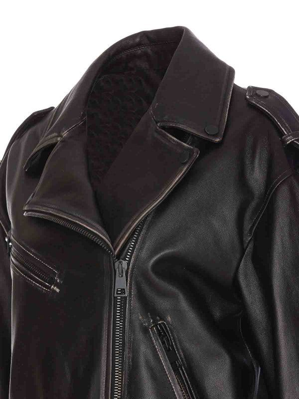 The Best Shops NINETTE: casual jackets - Brown Leather Jacket
