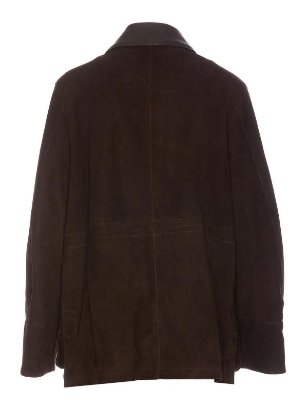 NINETTE: casual jackets online - Brown Suede Jacket