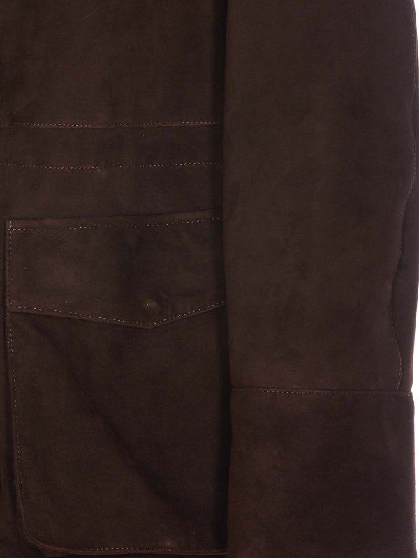 The Best Shops NINETTE: casual jackets - Brown Suede Jacket