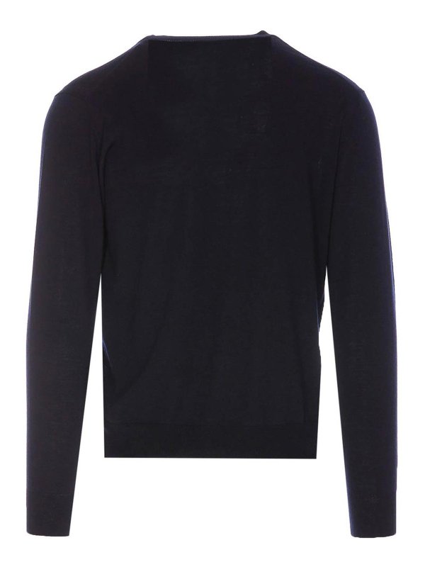 Paolo Pecora: クルーネック online - クルーネック - ブルー