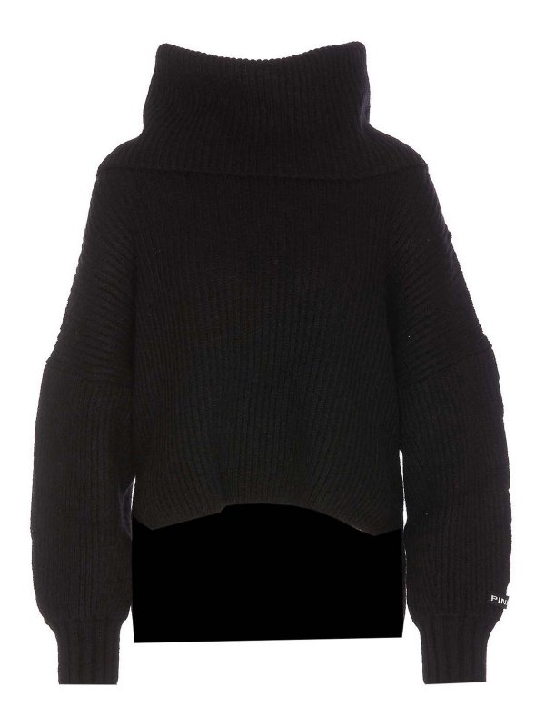 Pinko: crew necks - Black Sphynx Sweater