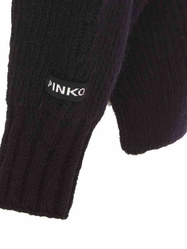 The Best Shops Pinko: crew necks - Black Sphynx Sweater