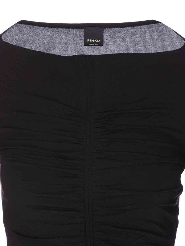 Top nero a maniche lunghe Arminio shop online: Pinko