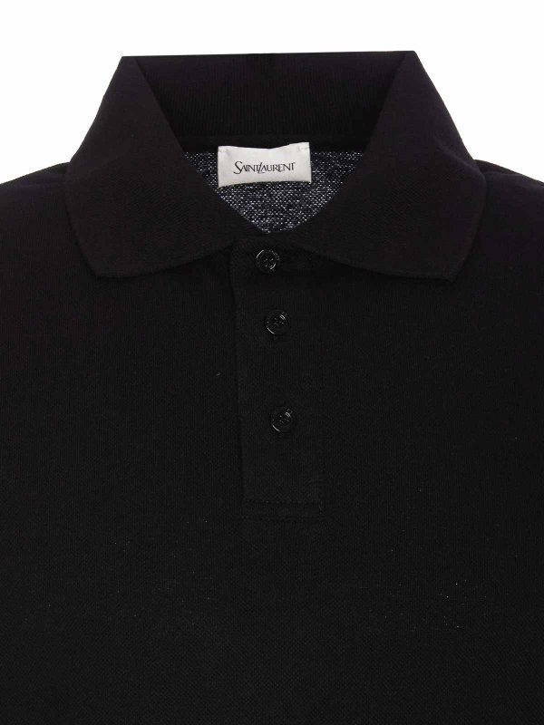 Black Cassandre Polo shop online: SAINT LAURENT