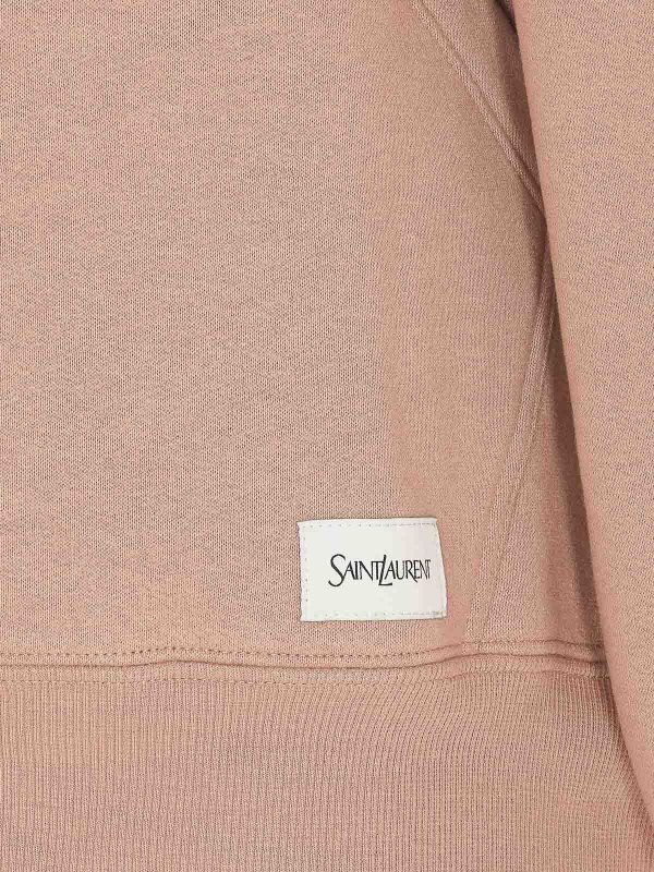 The Best Shops SAINT LAURENT: Sweatshirts & Sweaters - Beige Oversize Hoodie
