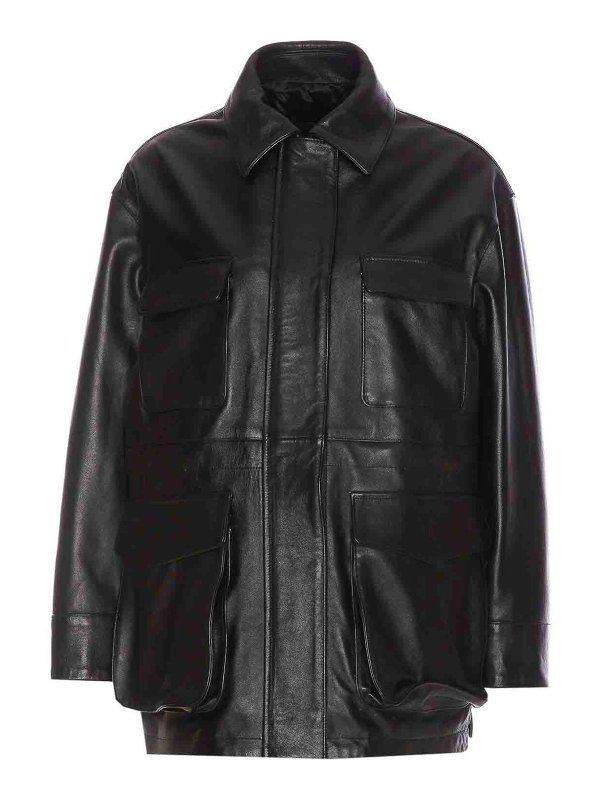 VALENTINO GARAVANI: casual jackets - Leather Jacket