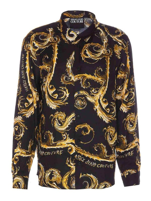 Versace Jeans Couture: シャツ - シャツ - 黒