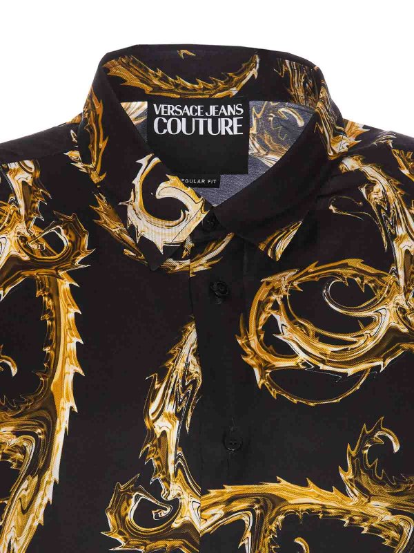 シャツ - 黒 shop online: Versace Jeans Couture