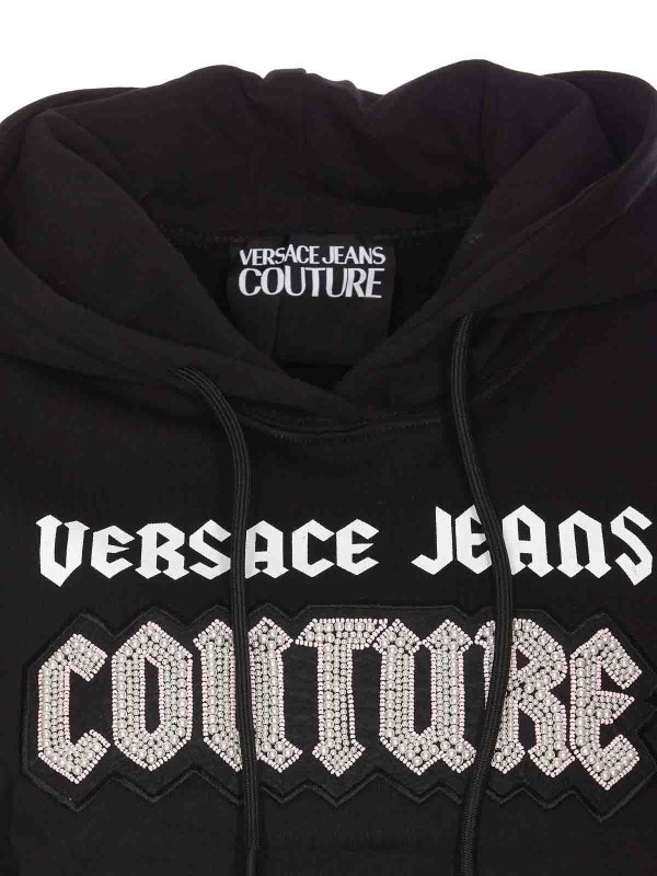 Logo Goth Patch Hoodie shop online: Versace Jeans Couture
