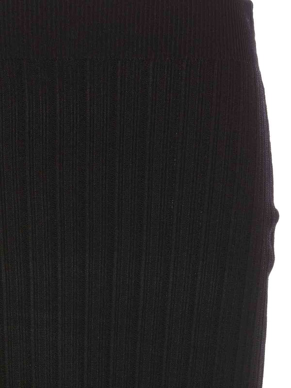 Black Flared Midi Skirt shop online: VICTORIA BECKHAM