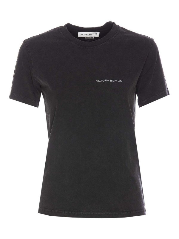 VICTORIA BECKHAM: t-shirts - Shrunken Logo T-Shirt