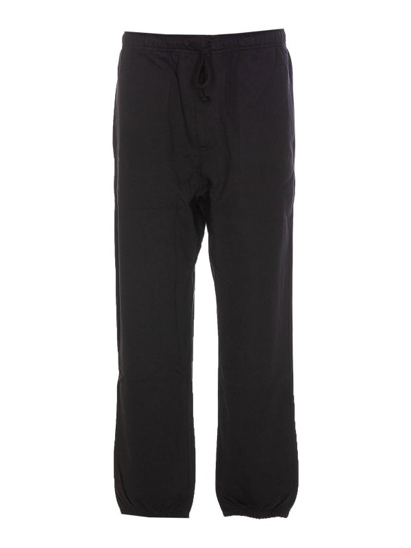 Y-3: Trousers Shorts - Adidas  Black Track Pants