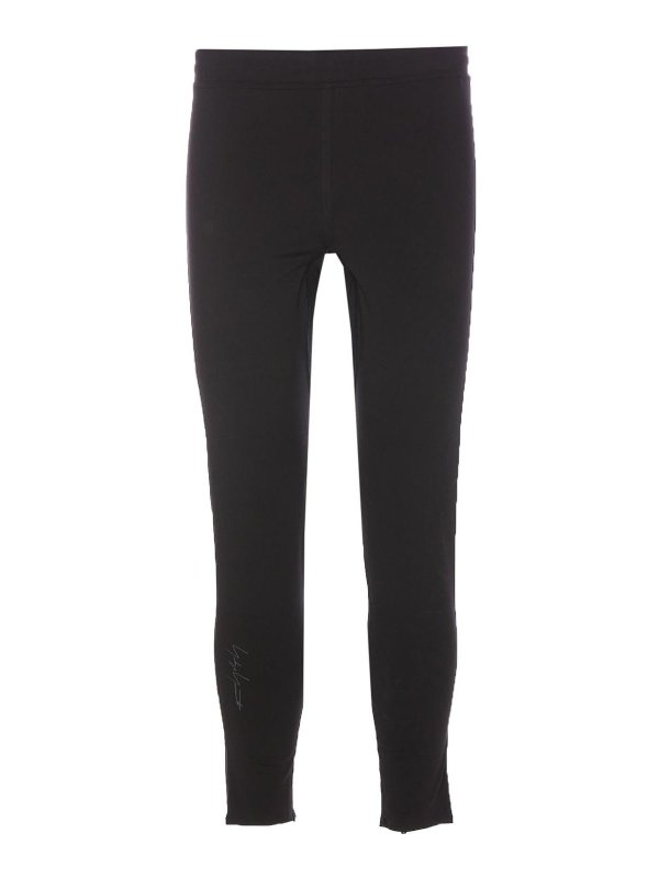 Y-3: Trousers Shorts - Adidas  Black Track Pants