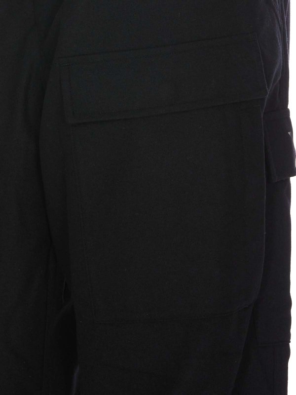 The Best Shops Y-3: Trousers Shorts - Adidas  Black Flannel Pants