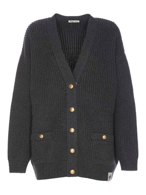 BALLY: Cárdigans - Cárdigan - Gris