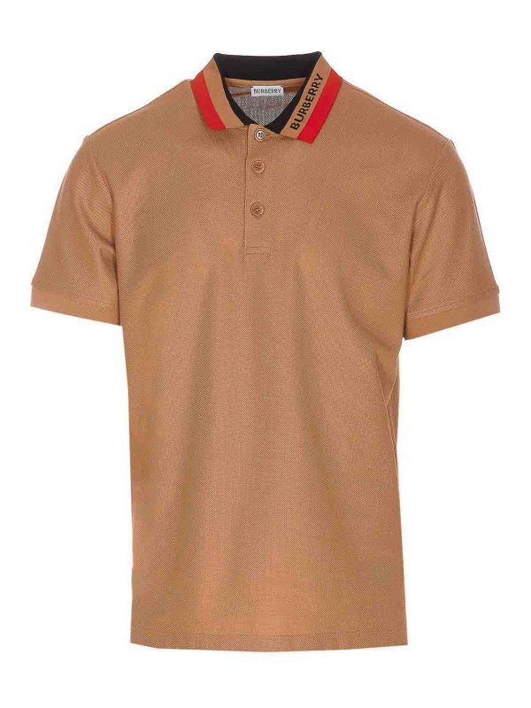 BURBERRY: polo shirts - Camel Polo