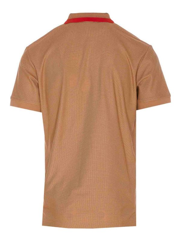 BURBERRY: polo shirts online - Camel Polo