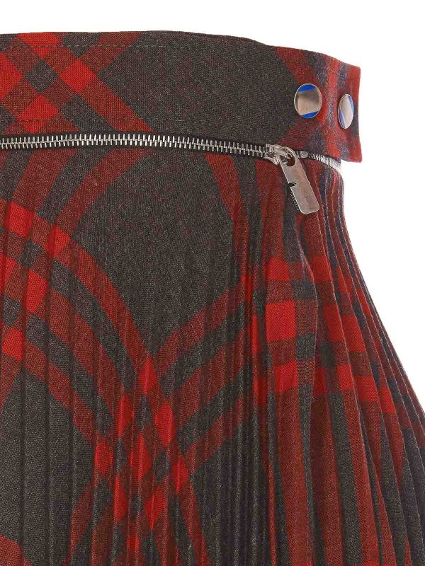 The Best Shops BURBERRY: ニーレングススカート＆ミディ丈 - 膝丈/ミディスカート - マルチカラー