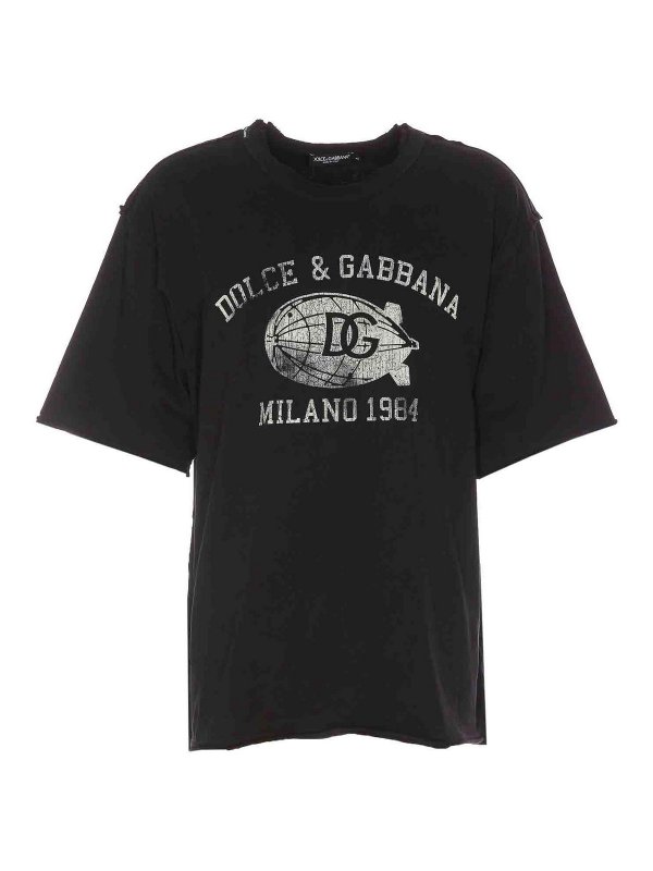 DOLCE & GABBANA: t-shirts - Black T-Shirt